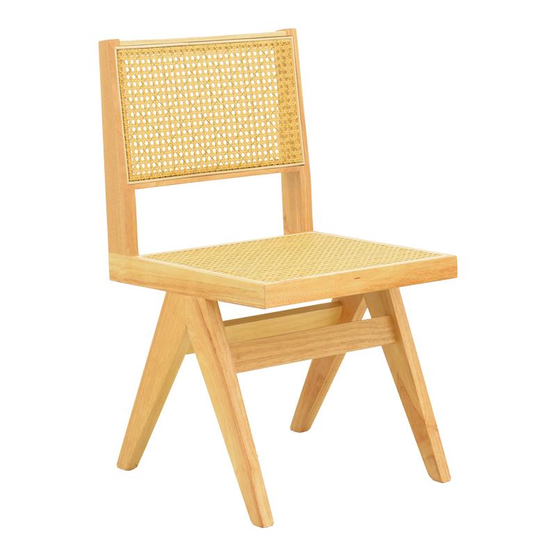 Καρέκλα Winslow rubberwood-rattan σε φυσική απόχρωση 46x58x80εκ Καρέκλα Winslow rubberwood-rattan σε φυσική απόχρωση 46x58x80εκ