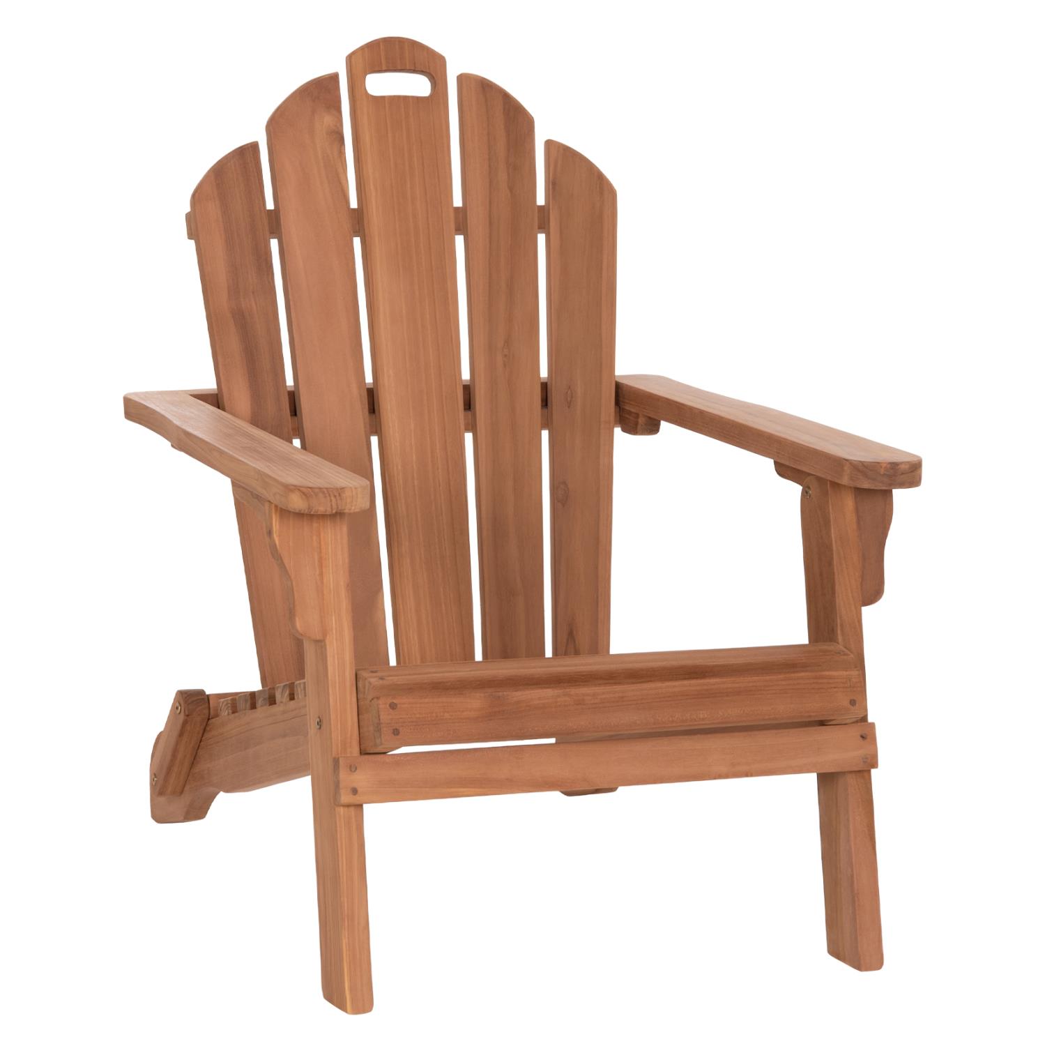 Πολυθρόνα Lounge SKALL C6619 Πτυσσόμενη Ξύλο Teak σε Φυσικό 70x89x95Υεκ.