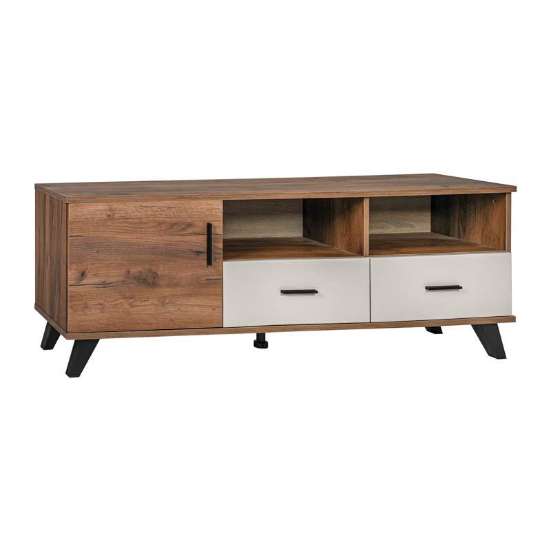 Έπιπλο τηλεόρασης Miami Fylliana σε Καφέ σκούρο με Cashmere 160x40x51εκ.