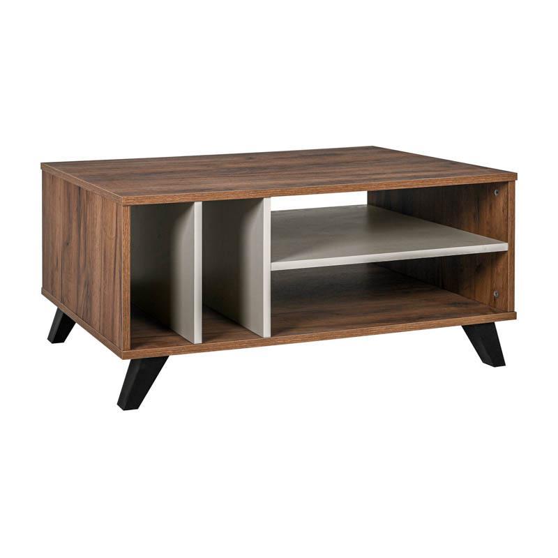 Τραπεζάκι σαλονιού Miami Fylliana Καφέ σκούρο με Cashmere 100x64x45εκ. Τραπεζάκι σαλονιού Miami Fylliana Καφέ σκούρο με Cashmere 100x64x45εκ.