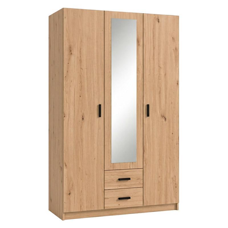 Ντουλάπα PRIME 3K2FO Fylliana Artisan χρώμα 120x54x205εκ