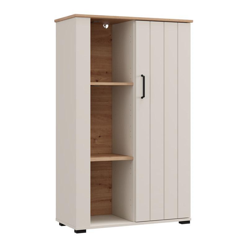 Βιτρίνα Lambeth 2K1V 127 Cashmere - Artisan Oak 80x36x127εκ. Βιτρίνα Lambeth 2K1V 127 Cashmere - Artisan Oak 80x36x127εκ.