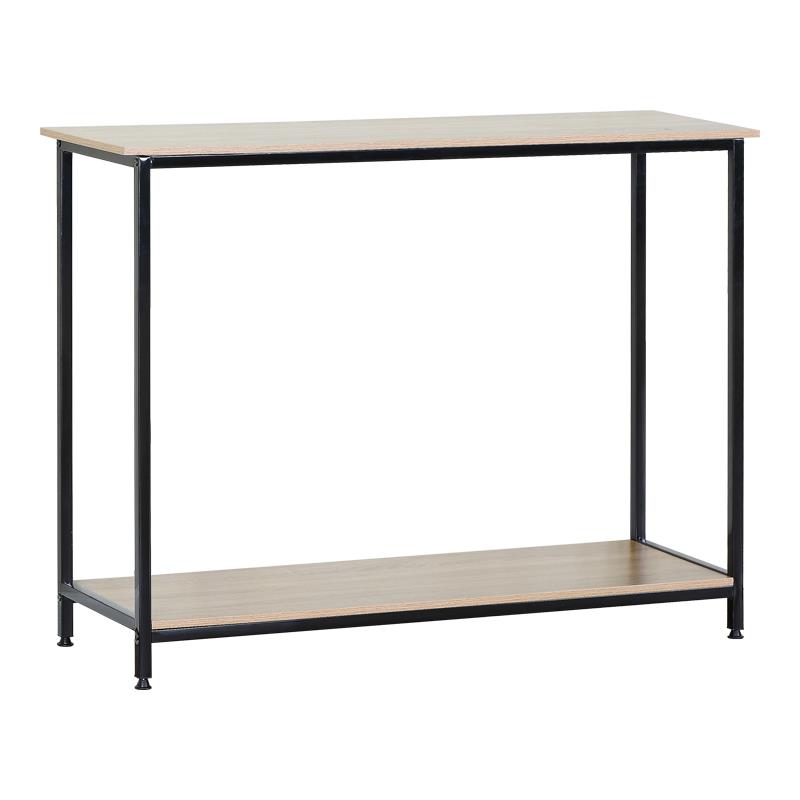 Κονσόλα Shima oak - μαύρο μέταλλο 106x35x81εκ