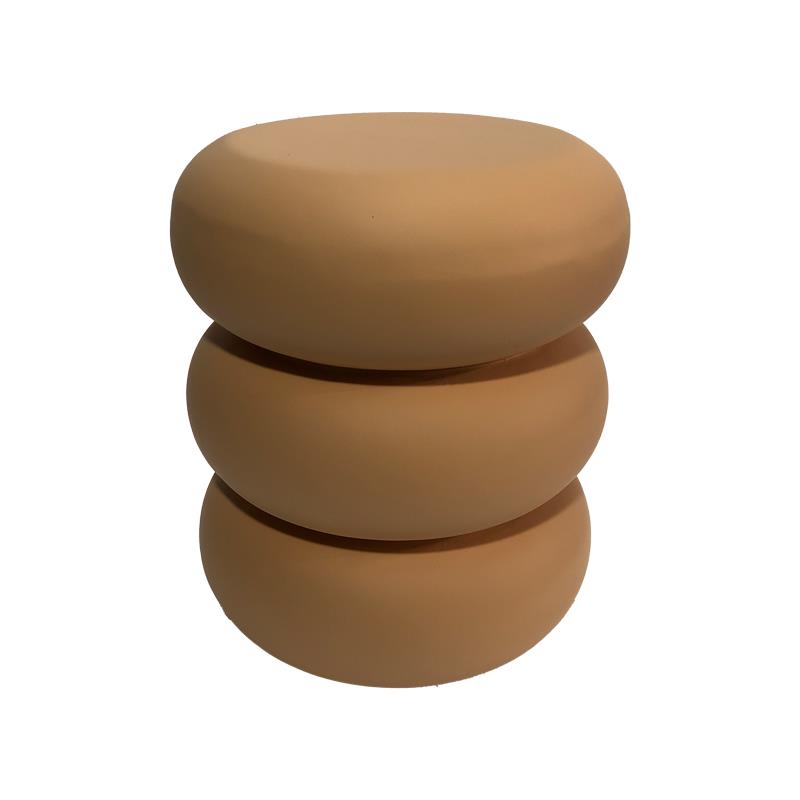 Βοηθητικό τραπεζάκι σαλονιού Zoubi MGO terracotta Φ35x43εκ