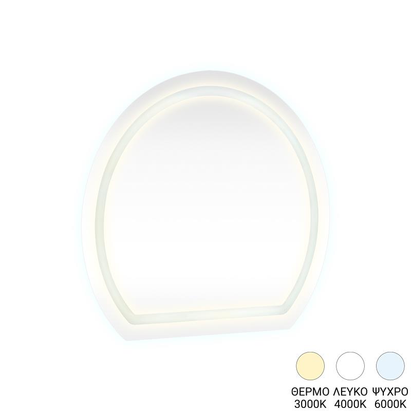 Καθρέπτης Enira με led 59.5x2.8x59.5εκ