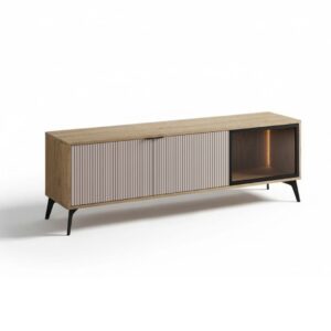 Έπιπλο τηλεόρασης LINA σε Cremona - Μπεζ χρώμα 175x56x40,5εκ.