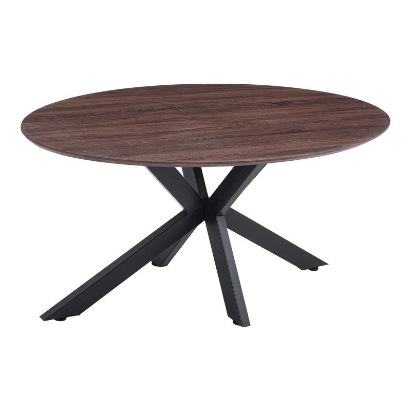 Τραπέζι Makrey καρυδί mdf - μαύρα μεταλλικά πόδια 160x90x75εκ Τραπέζι Makrey καρυδί mdf - μαύρα μεταλλικά πόδια 160x90x75εκ
