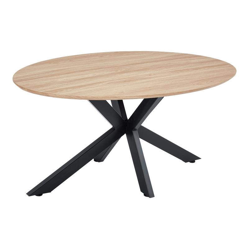 Τραπέζι Makrey sonoma mdf - μαύρα μεταλλικά πόδια 160x90x75εκ Τραπέζι Makrey sonoma mdf - μαύρα μεταλλικά πόδια 160x90x75εκ