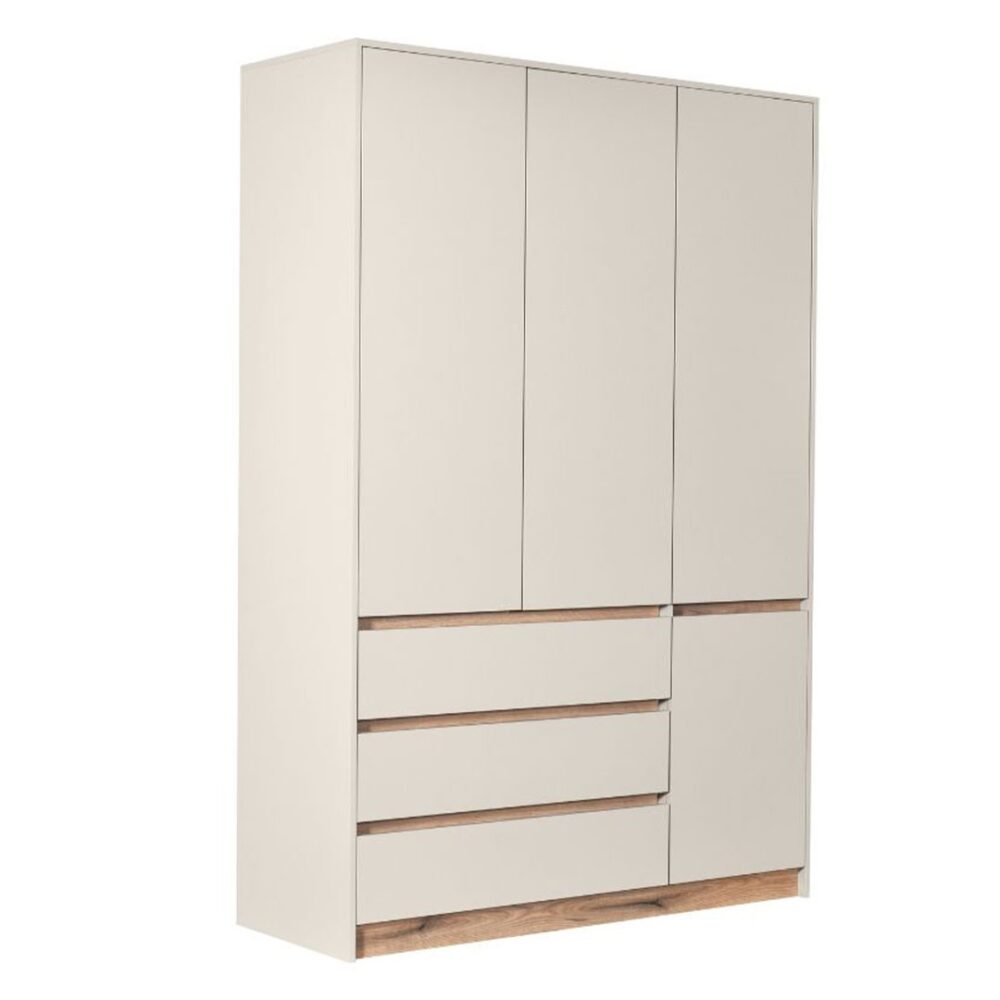 Ντουλάπα NORDIC 4V3F Τετράφυλλη Κασμίρ - Artisan 138,5x52x205εκ.