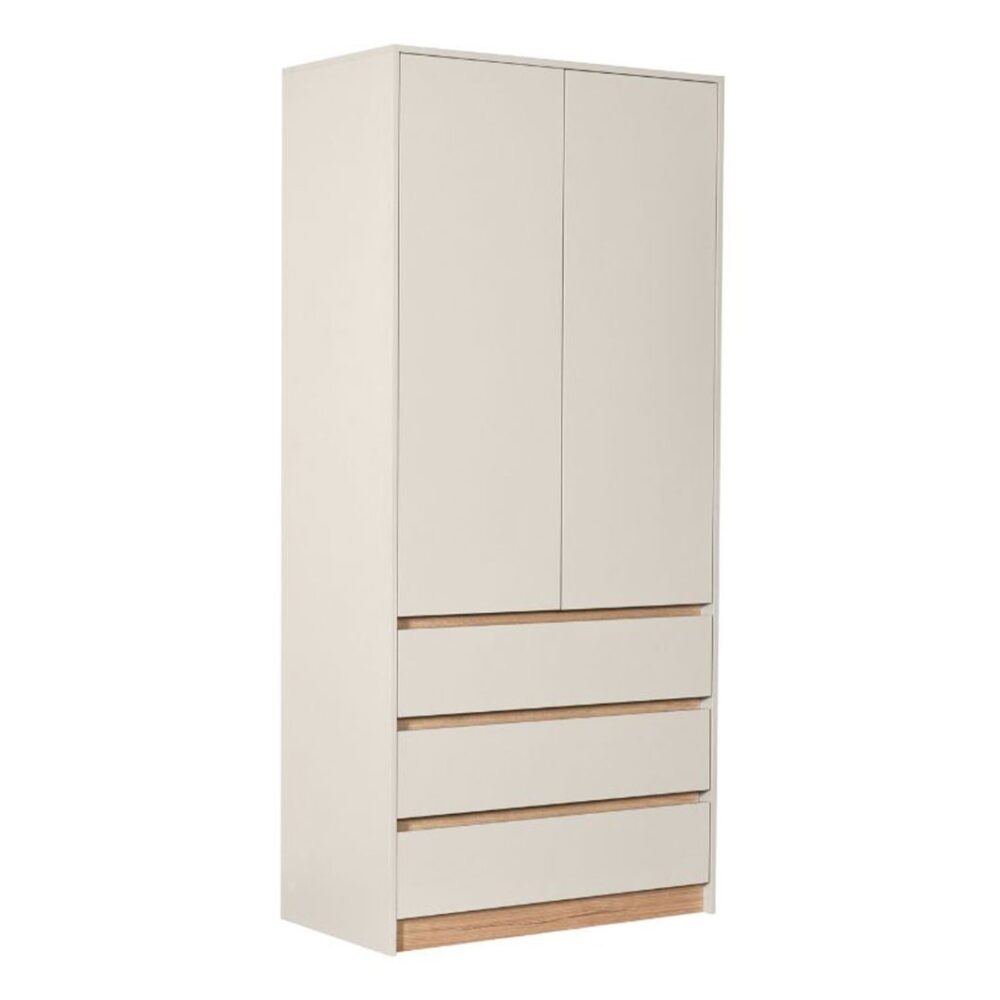 Ντουλάπα NORDIC 2V3F Δίφυλλη Κασμίρ - Artisan 93,5x52x205εκ.