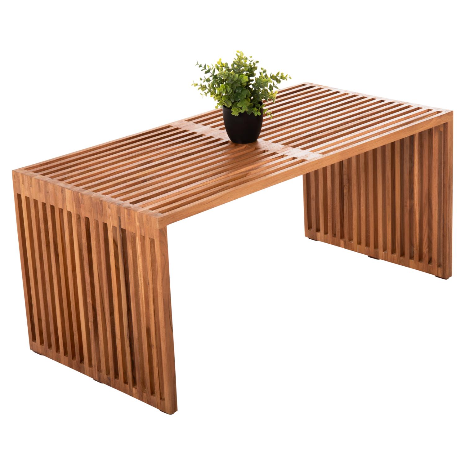 Τραπεζάκι σαλονιού NYA C9568 Ξύλο TEAK σε Φυσικό 100x50x45Yεκ. Τραπεζάκι σαλονιού NYA C9568 Ξύλο TEAK σε Φυσικό 100x50x45Yεκ.