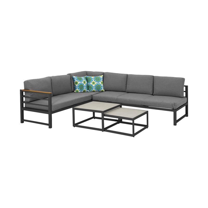 Σετ Κήπου Minnesota Fylliana 4 τεμ Γκρί 190x240x70 εκ. Σετ Κήπου Minnesota Fylliana 4 τεμ Γκρί 190x240x70 εκ.