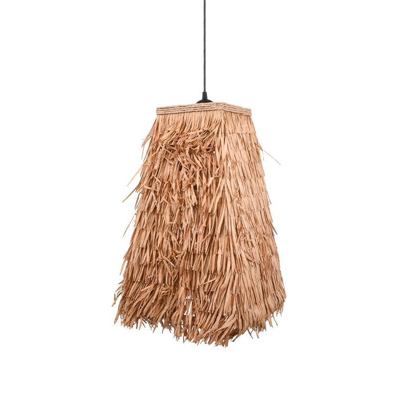 Φωτιατικό Οροφής Μονόφωτο Boho FL027 Fylliana Φυσικό 24x24x39 εκ.