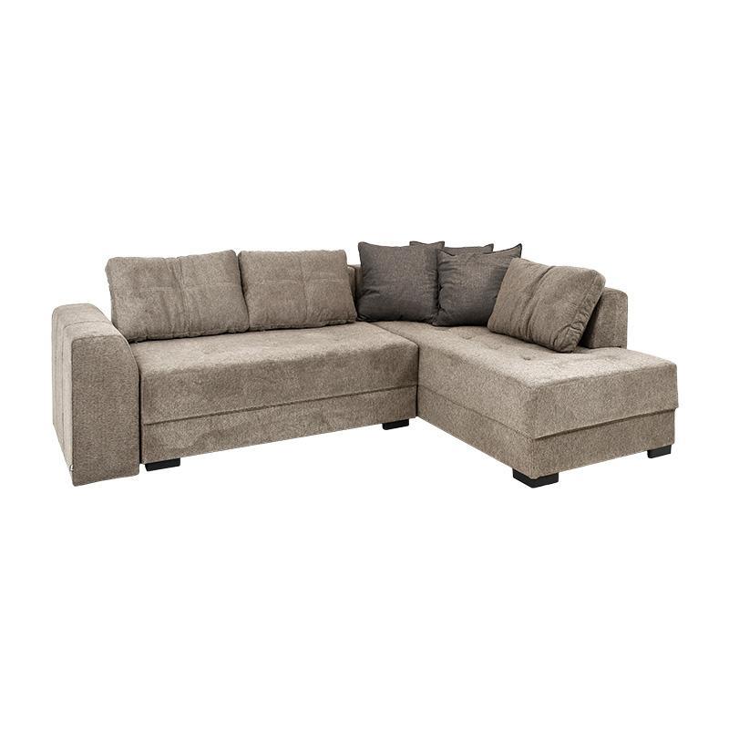 Γωνιακός Καναπές New Mona Fylliana Μπέζ - Καφέ 250x190x88 εκ. Γωνιακός Καναπές New Mona Fylliana Μπέζ - Καφέ 250x190x88 εκ.