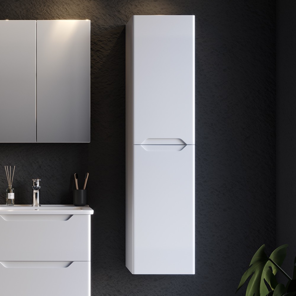Στήλη μπάνιου κρεμαστή PERLA 34 Λευκό 34x35x138 εκ. Στήλη μπάνιου κρεμαστή PERLA 34 Λευκό 34x35x138 εκ.