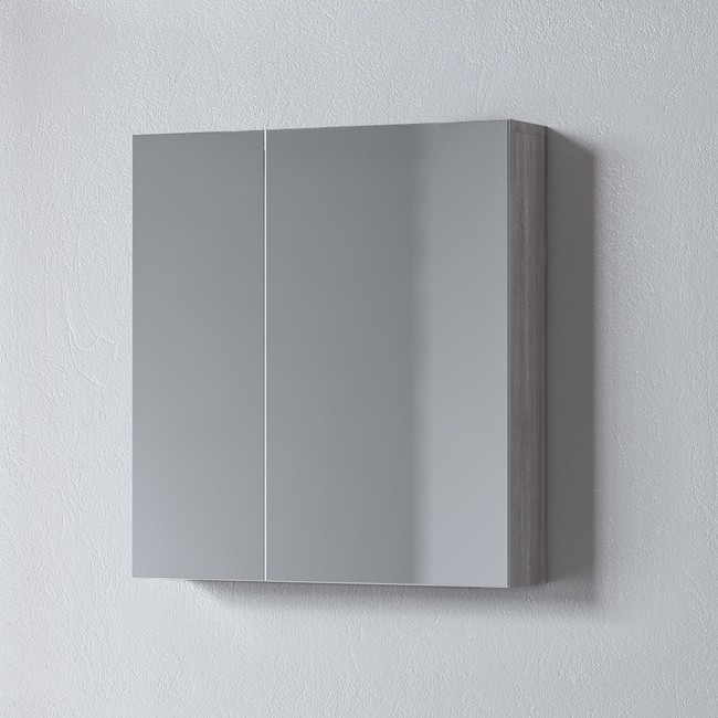 Καθρέπτης μπάνιου Omega 75 Grey Oak 73x14x65 εκ.