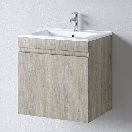 Πάγκος μπάνιου με Νιπτήρα OMEGA 65 Beige oak 62x44x57 εκ.