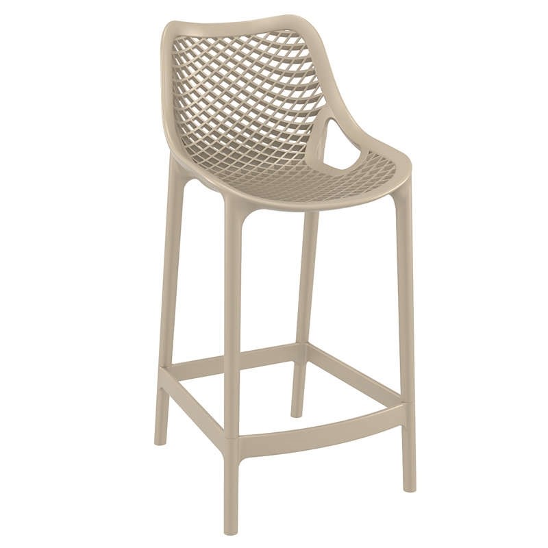 Σκαμπό Μπαρ Air 65 Πολυπροπυλενίου Taupe 44x51x95 εκ.