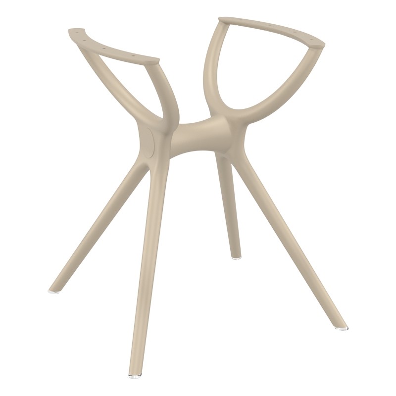 Βάση Τραπεζιού Air Small Πολυπροπυλενίου Taupe 58x58x72,5 εκ.