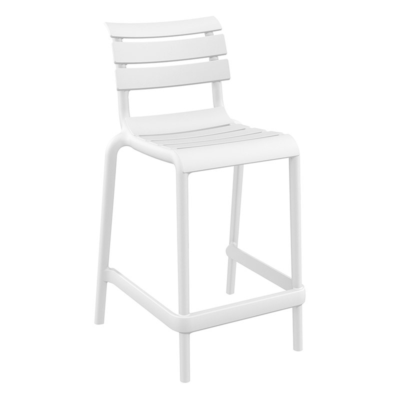 Σκαμπό Μπαρ Helen 65 Πολυπροπυλενίου Λευκό 52x55x95 εκ.