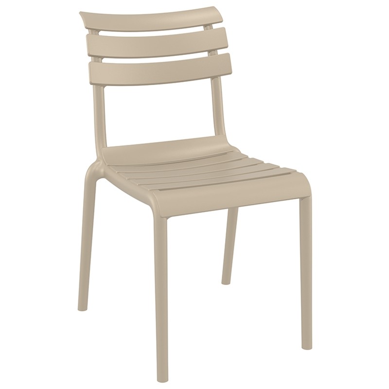 Κάρεκλα Κήπου Helen Πολυπροπυλενίου Taupe 50x59x84 εκ.