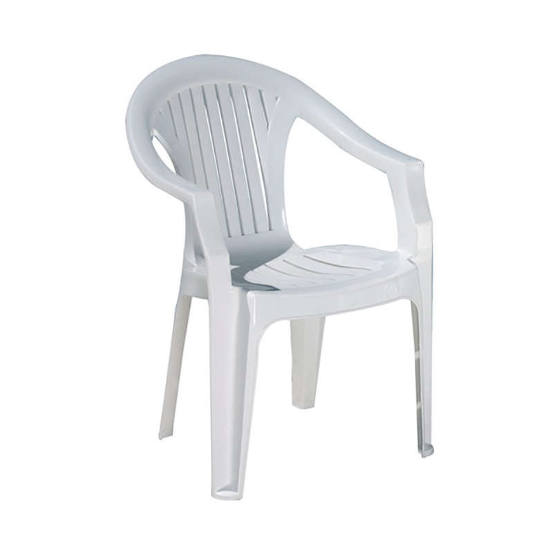 Καρέκλα - Πολυθρόνα Κήπου Lola Πλαστική Λευκή 56x40x78 εκ.
