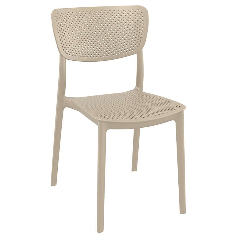 Καρέκλα Κήπου Lucy Πολυπροπυλενίου Taupe 45x53x82 εκ.