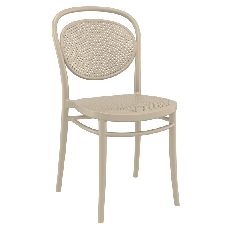 Κάρεκλα Κήπου Marcel Πολυπροπυλενίου Taupe 45x52x85 εκ.