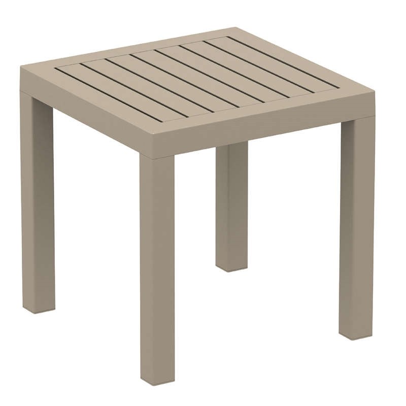 Τραπέζι Κήπου Ocean Πολυπροπυλενίου Taupe 45x45x45 εκ.