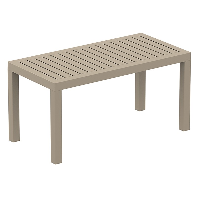 Τραπέζι Κήπου Ocean Πολυπροπυλενίου Taupe 90x45x45 εκ.