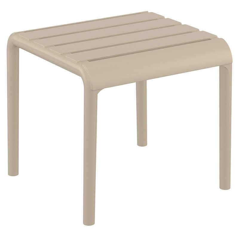Τραπέζι Κήπου Paris Πολυπροπυλενίου Taupe 42x41x40 εκ.