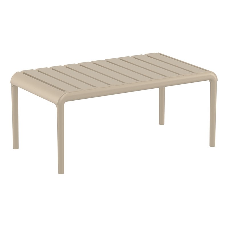 Τραπέζι Κήπου Paris Πολυπροπυλενίου Taupe 90x50x40 εκ.