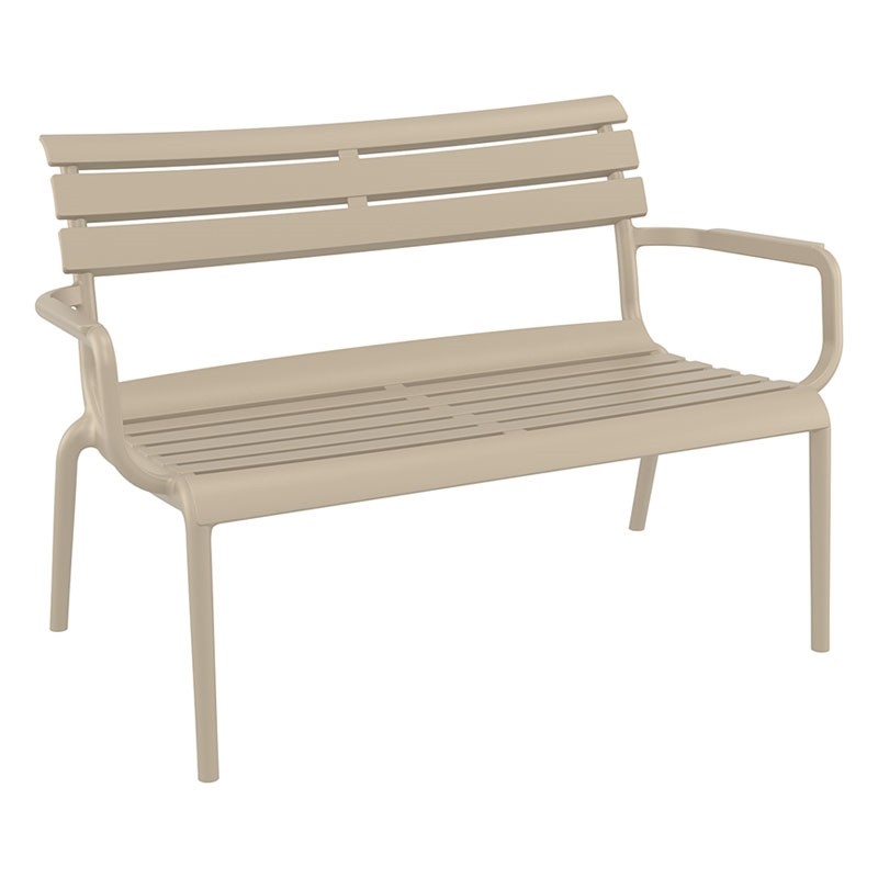 Καναπές Paris Lounge Πολυπροπυλενίου Taupe 116x70x75 εκ.