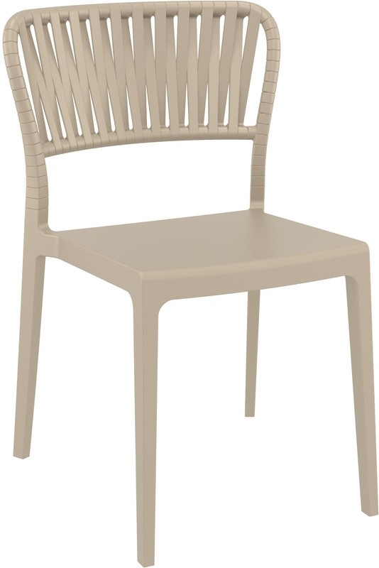 Κάρεκλα Κήπου Portofino Πολυπροπυλενίου Taupe 52x56x83 εκ.