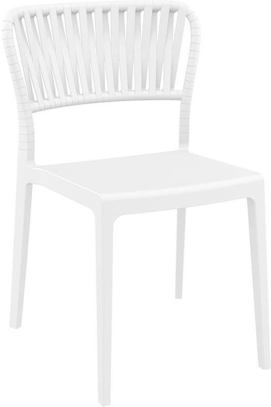 Κάρεκλα Κήπου Portofino Πολυπροπυλενίου Λευκό 52x56x83 εκ.