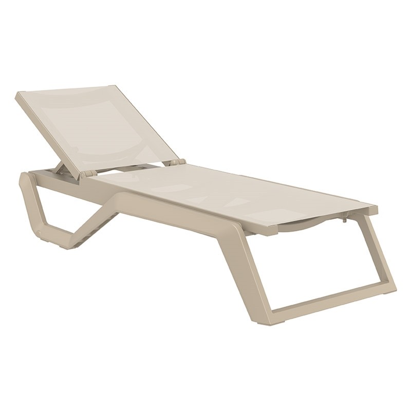 Ξαπλώστρα Rio Pro Πολυπροπυλενίου Taupe 190x70x33 εκ.