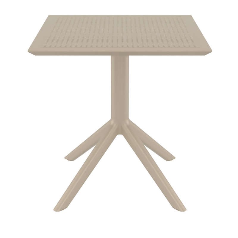 Τραπέζι Κήπου Sky Πολυπροπυλενίου Taupe 70x70x74 εκ.
