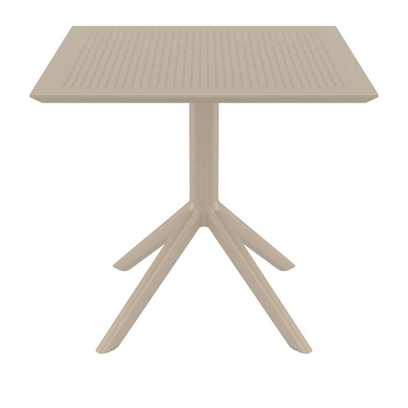 Τραπέζι Κήπου Sky Πολυπροπυλενίου Taupe 80x80x74 εκ.