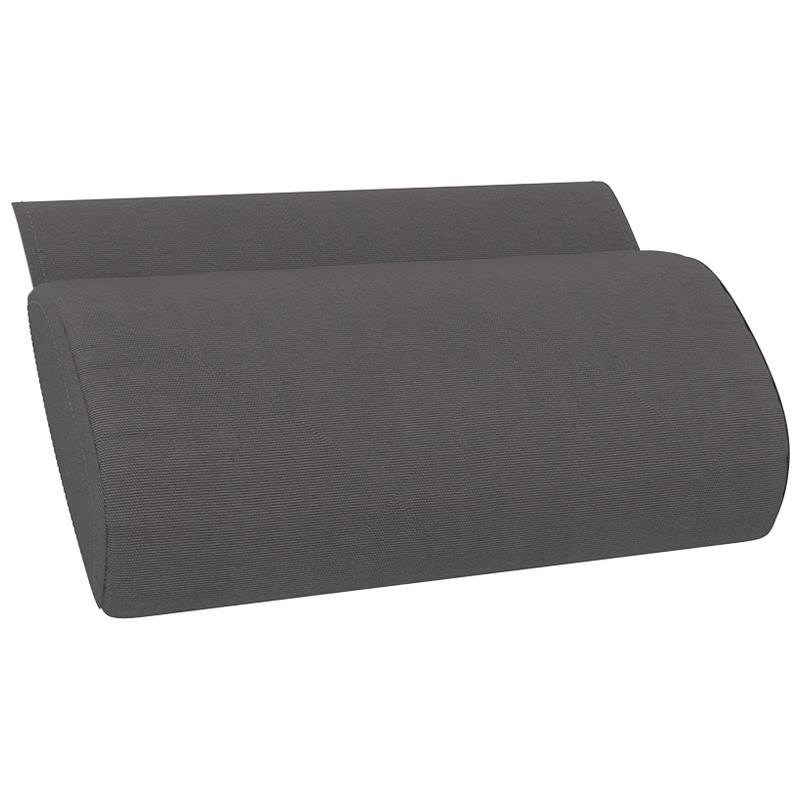 Μαξιλάρι Ξαπλώστρας Slim Polyester Σκούρο Γκρι 41x23x5 εκ.