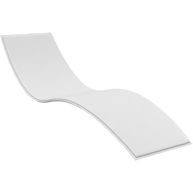 Στρώμα Ξαπλώστρας Slim Polyester Λευκό 204x62x3 εκ.