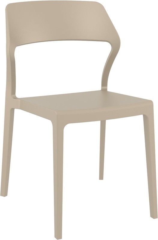 Κάρεκλα Κήπου Snow Πολυπροπυλενίου Taupe 52x56x83 εκ.