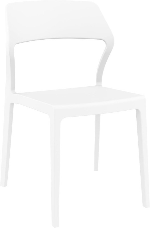 Κάρεκλα Κήπου Snow Πολυπροπυλενίου Λευκή 52x56x83 εκ.