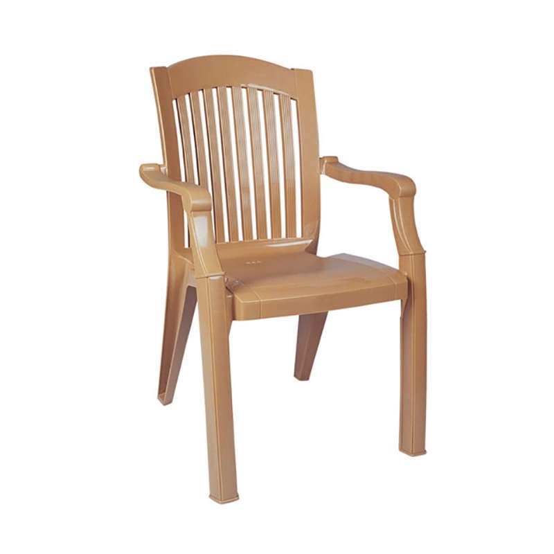 Καρέκλα - Πολυθρόνα Κήπου Star Πλαστική Teak 57x54x90 εκ.