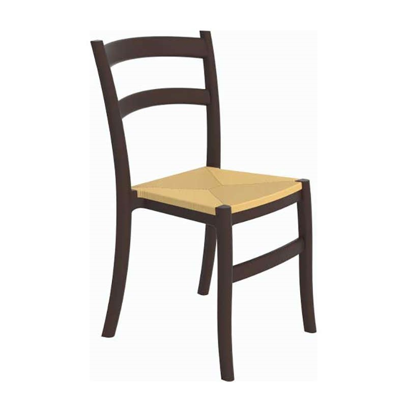 Κάρεκλα Κήπου Tiffany S Πολυπροπυλενίου Καφέ 45x51x85 εκ.