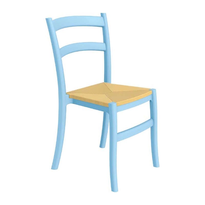Κάρεκλα Κήπου Tiffany S Πολυπροπυλενίου Γαλάζιο 45x51x85 εκ.
