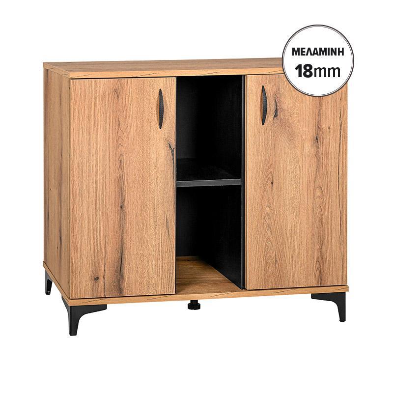 Κομότα - Μπουφές ALBA Fylliana Artisan Oak - Μαύρο χρώμα 90x40x83εκ Κομότα - Μπουφές ALBA Fylliana Artisan Oak - Μαύρο χρώμα 90x40x83εκ