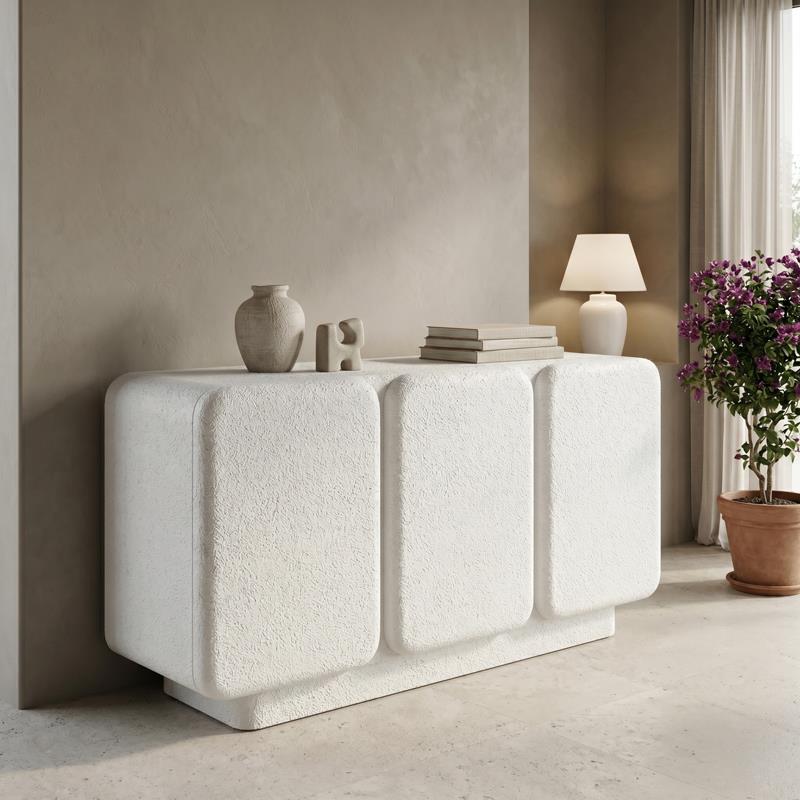 Μπουφές Kooldio mdf λευκό 120x37.5x69εκ Μπουφές Kooldio mdf λευκό 120x37.5x69εκ