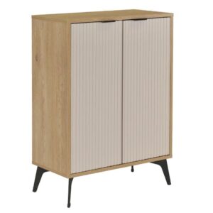 Κομότα - Παπουτσοθήκη LINA Δρύς Cremona - Μπεζ 68.5x35x95 εκ.