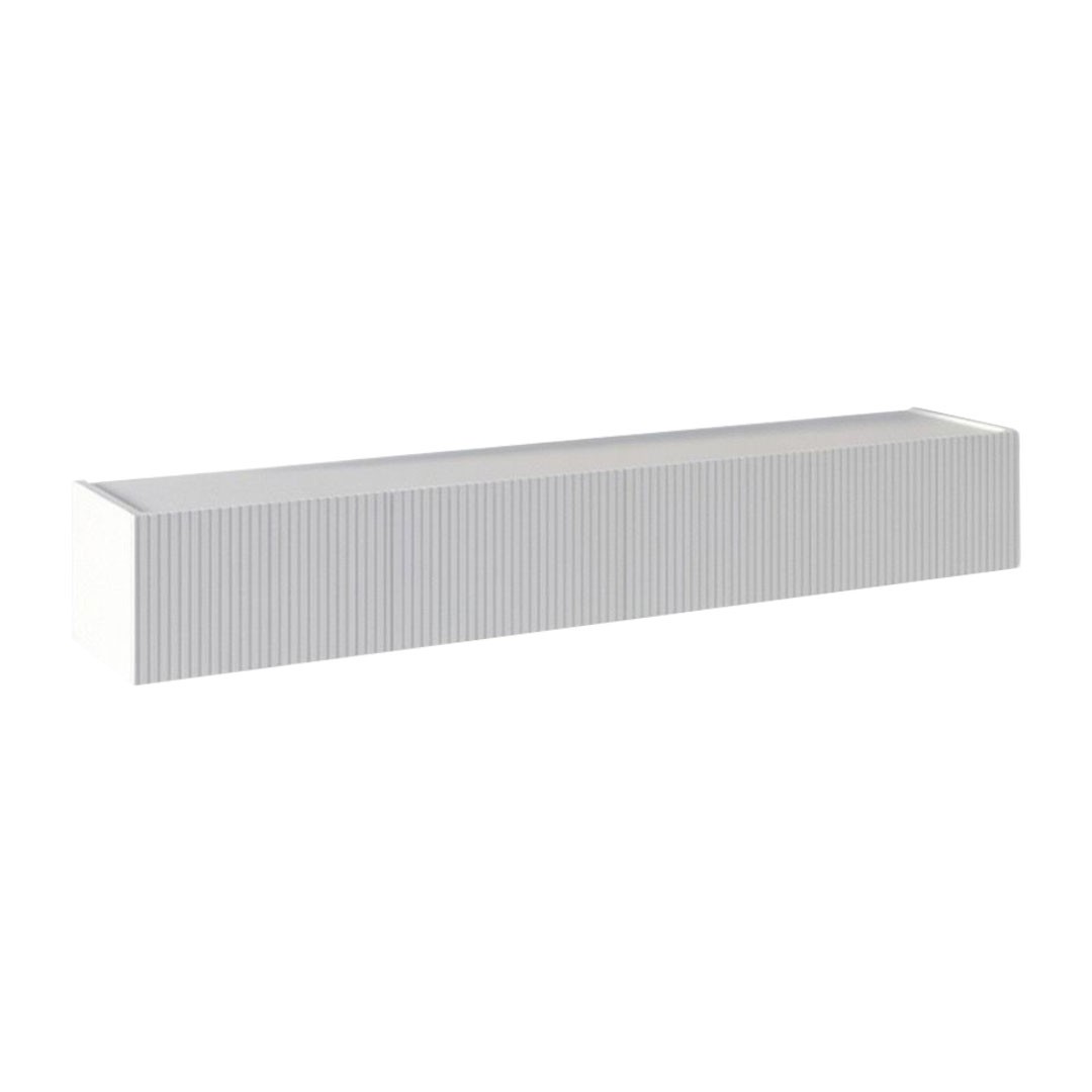 Έπιπλο τηλεόρασης Επιτοίχιο LUNA σε MDF Λευκό 180x40x28 εκ. Έπιπλο τηλεόρασης Επιτοίχιο LUNA σε MDF Λευκό 180x40x28 εκ.