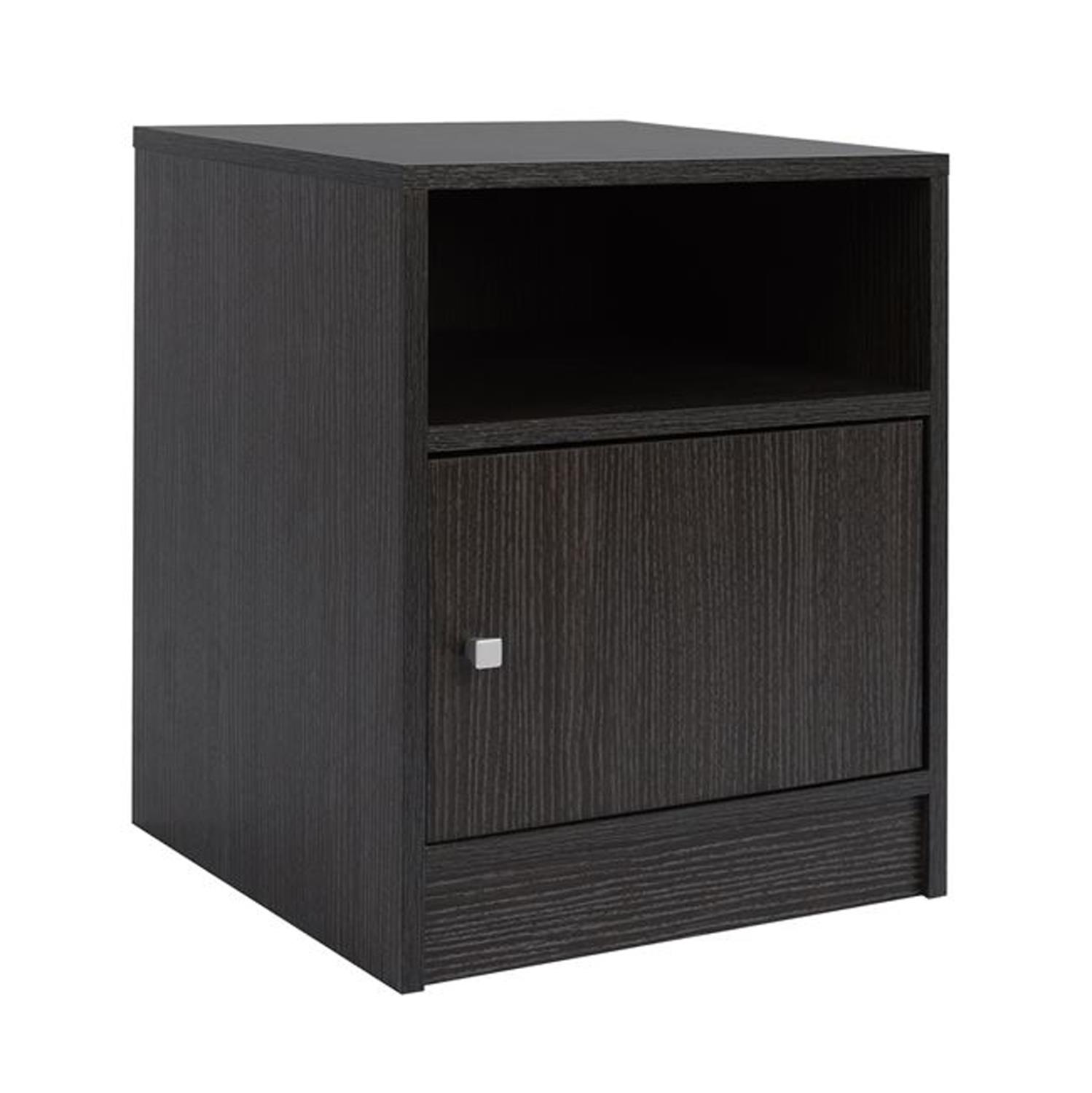 Κομοδίνο Malory C2205.01 μελαμίνης Zebrano 40x40x50εκ.